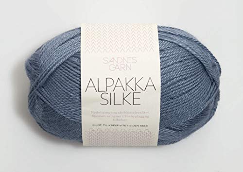 Sandnes Garn Alpakka Silke 6052 Jeansblau von Sandnes Garn