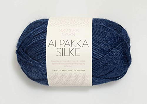 Sandnes Garn Alpakka Silke 6063 inkblau, SG11736063 von Sandnes Garn