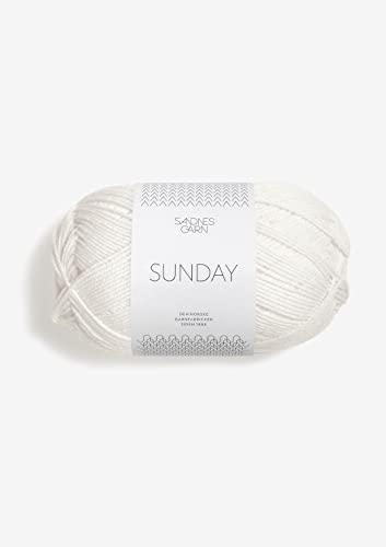 Sandnes Garn Sunday 50 g col.1001 white Sandnes Garn Sunday 50 g col.1001 white von Sandnes Garn