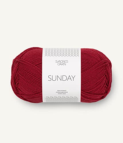 Sandnes Garn Sunday 50 g col.4236 deep red Sandnes Garn Sunday 50 g col.4236 deep red von Sandnes Garn