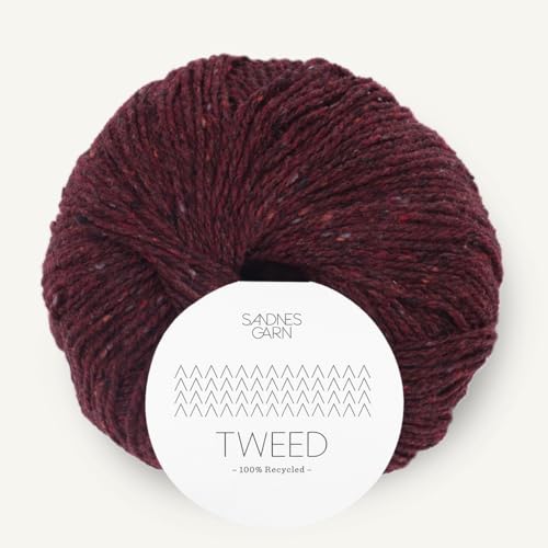 Sandnes Garn Tweed recycled ca. 175 m col. 4085 vinrod 50 g Sandnes Garn Tweed recycled ca. 175 m col. 4085 vinrod 50 g von Sandnes Garn