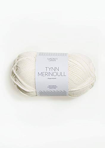 Sandnes Garn Tynn Merinoull 50 g col.1001 hvit von Sandnes Garn