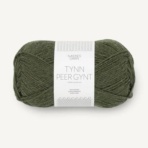 Sandnes Garn Tynn Peer Gynt ca. 205 m col. 9572 gronnmelert 50 g von Sandnes Garn