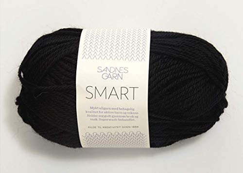 Smart col.1099 black ca.100 m 50 g Smart col.1099 black ca.100 m 50 g von Sandnes Garn