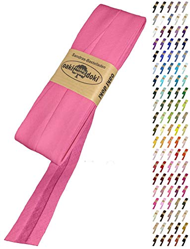 Sandras-Bastelladen Schrägband/Einfassband Baumwolle Uni gefalzt 5m x 20mm 786-Orchidee Sandras-Bastelladen Schrägband/Einfassband Baumwolle Uni gefalzt 5m x 20mm 786-Orchidee von Sandras-Bastelladen