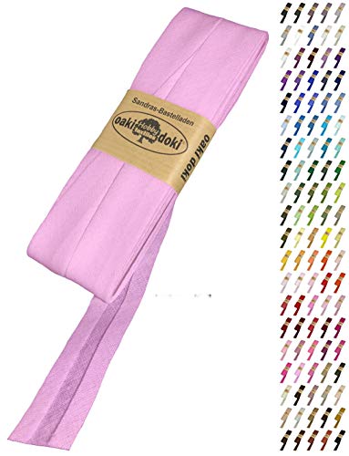 Sandras-Bastelladen Schrägband/Einfassband Baumwolle Uni gefalzt 5m x 20mm 797-Azalee Sandras-Bastelladen Schrägband/Einfassband Baumwolle Uni gefalzt 5m x 20mm 797-Azalee von Sandras-Bastelladen
