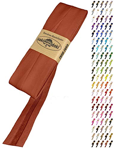 Sandras-Bastelladen Schrägband/Einfassband Baumwolle Uni gefalzt 5m x 20mm 988-Terrakotta Sandras-Bastelladen Schrägband/Einfassband Baumwolle Uni gefalzt 5m x 20mm 988-Terrakotta von Sandras-Bastelladen