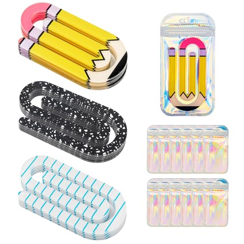 24 Stück Sublimations-Büroklammern, blanko, Acryl, Jumbo-Clips für Wärmeübertragung, DIY, Handwerk, Büro-Schulbedarf, anpassbare Geschenkideen von Sandure