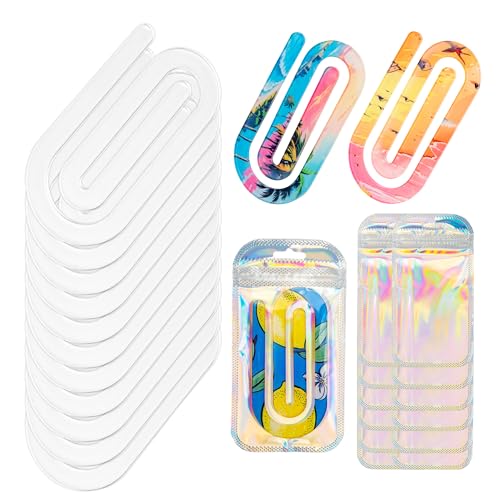Acryl-Sublimations-Büroklammern, blanko, 10,2 x 5,1 cm, 12 Jumbo-Sublimations-Büroklammern mit 12 Geschenktüten, personalisierte Büroklammern, Lesezeichen für Bastelarbeiten, Heimbüro, Schulbedarf, 24 Acryl-Sublimations-Büroklammern, blanko, 10,2 x 5,1 cm, 12 Jumbo-Sublimations-Büroklammern mit 12 Geschenktüten, personalisierte Büroklammern, Lesezeichen für Bastelarbeiten, Heimbüro, Schulbedarf, 24 von Sandure