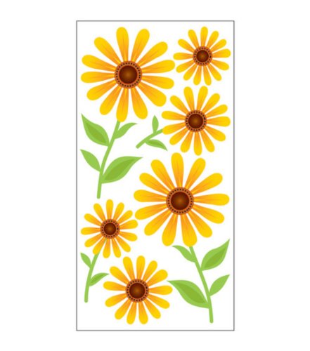 Sandylion Dazzle Daisies Sammelalbum Essentials Aufkleber, Groß von Sandylion