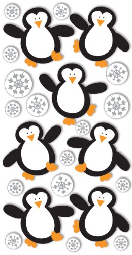 Sandylion Pinguine und Schneeflocken Essentials Aufkleber, groß Sandylion Pinguine und Schneeflocken Essentials Aufkleber, groß von Sandylion