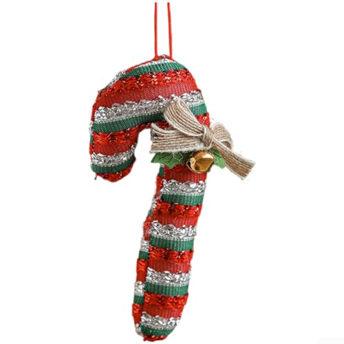 Cartoon-Ornament aus Plüschstoff zum Aufhängen am Weihnachtsbaum mit klassischen Feiertags-Details zur Verbesserung der festlichen Stimmung (A) von Sandyseptember