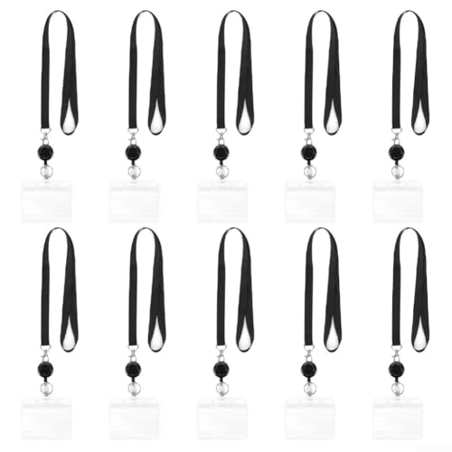 Komplettes Set mit 10 Ausweishaltern mit bequemen Schlüsselbändern und zuverlässigem wasserdichtem Schutz (B) von Sandyseptember