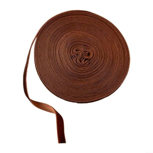 Sandyseptember 10 m Samtband für Weihnachten und Feiertage, entworfen zum Verpacken von Geschenken und für festliche Dekorationen mit weichem Stoff (tiefes Kaffee) von Sandyseptember