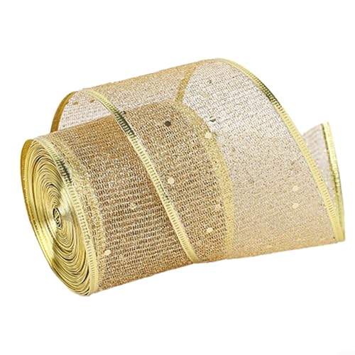 Sandyseptember Elegantes, durchscheinendes Drahtband mit atemberaubenden goldenen Mustern, geeignet für einen Hauch von Glamour zu jedem Anlass (Phnom Penh Bildschirm) von Sandyseptember