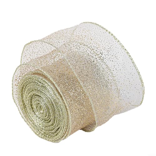 Sandyseptember Elegantes, durchscheinendes Drahtband mit atemberaubenden goldenen Mustern, geeignet für einen Hauch von Glamour zu jedem Anlass (transparent) von Sandyseptember