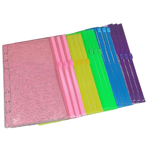 A6 BINDER -Taschen, 15 Prozent Glitzer PVC Reißverschlussbeutel, wasserdichte Organisator für Gutscheine und Notizen A6 BINDER -Taschen, 15 Prozent Glitzer PVC Reißverschlussbeutel, wasserdichte Organisator für Gutscheine und Notizen von Sanfiyya