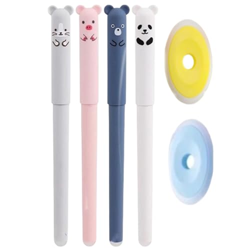 Löschbare Stifte, 4pcs niedliche löschbare Gelstifte mit 2 Radiergummi, nachhaltige Schulversorgung für präzise Schreiben, Zeichnen und Korrektur Löschbare Stifte, 4pcs niedliche löschbare Gelstifte mit 2 Radiergummi, nachhaltige Schulversorgung für präzise Schreiben, Zeichnen und Korrektur von Sanfiyya