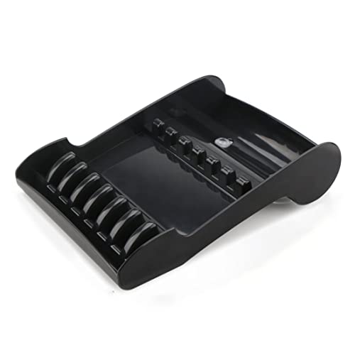 Professionelle Salonhalter -Racks, Pflegescherenlagerbox, Friseur Shars Stand Organizer Lagerschale für 6 Scheren (schwarz) von Sanfiyya