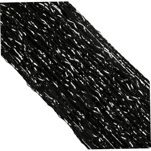 Sanfiyya Perlen -Türvorhang, Türkettenvorhänge, glänzende hängende dekorative Wandplatte, schwarzer Fransenfensterraum Kleber blind für Hochzeitstürhänge/ 39x79 von Sanfiyya