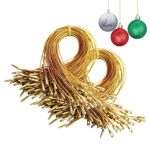 100pcs Weihnachtsschmuck Schnur Gold Silber Faden Twist Krawatten Schnappverschluss Für Schmuckkabel DIY Craft String -Faden Und Packschnur 20cm von Sanfly