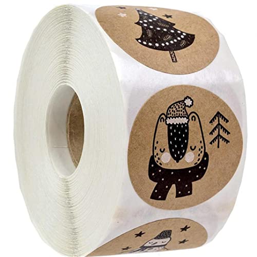 Sanfly 1roll Weihnachtsaufkleber, Runder Weihnachtsthema Dichtung Etiketten Aufkleber Für DIY Geschenk Backen Paket Umschlag Schreibwaren Dekoration Sanfly 1roll Weihnachtsaufkleber, Runder Weihnachtsthema Dichtung Etiketten Aufkleber Für DIY Geschenk Backen Paket Umschlag Schreibwaren Dekoration von Sanfly
