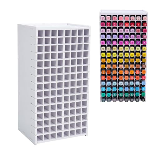 Sanfurney Aufbewahrungsregal für 120 Marker, Aquarellpinsel, Stifte, Buntstifte, Organizer für den Schreibtisch Sanfurney Aufbewahrungsregal für 120 Marker, Aquarellpinsel, Stifte, Buntstifte, Organizer für den Schreibtisch von Sanfurney