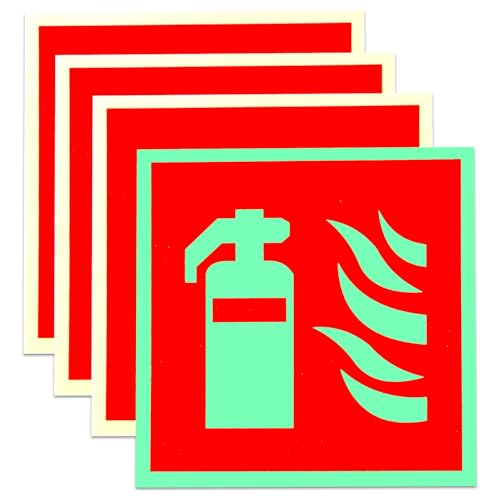 4 Stück Feuerlöscher Schild Feuerlöscher Nachleuchtend PVC Starker Kleber Feuerlöscher Aufkleber Sicherheitsmarkierung Brandschutzzeichen Nach ISO für Haus Büro Baustelle und Auto 15 x 15CM 4 Stück Feuerlöscher Schild Feuerlöscher Nachleuchtend PVC Starker Kleber Feuerlöscher Aufkleber Sicherheitsmarkierung Brandschutzzeichen Nach ISO für Haus Büro Baustelle und Auto 15 x 15CM von Sangcca