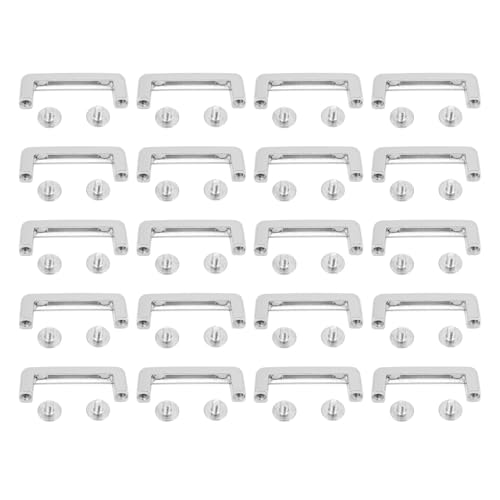 20 Stcs Bogenbrückenschnalle, Zinklegungs -Ring -Anschlussschnalle mit pH -Schrauben, 26x7x6 mm, für Beutelhandtaschen Brieftasche Kleidung 优化后 ： 20 PCs Zinklegungsbogenbrücke D (Silber) von Sangeponiang