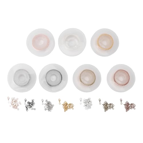 Für Schmuckherstellung, für Edelstahl, 69 Fuß, 7 Farben Gold Silber, kupfergepackt, Schüttgutketten für Halsketten Armbänder Ohrringe von Sangeponiang