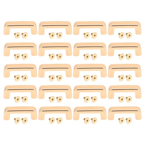 PH, 20 PCs Metallbogenbrücke D Ringanschlussschnalle, 16,5 x 6 x 7 mm, für Lederprojekte (Gold) von Sangeponiang