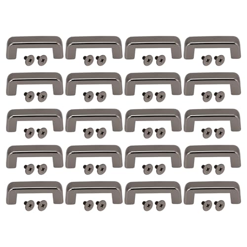 PH, 20 PCs Metallbogenbrücke D Ringanschlussschnalle, 16,5 x 6 x 7 mm, für Lederprojekte (Grau) von Sangeponiang