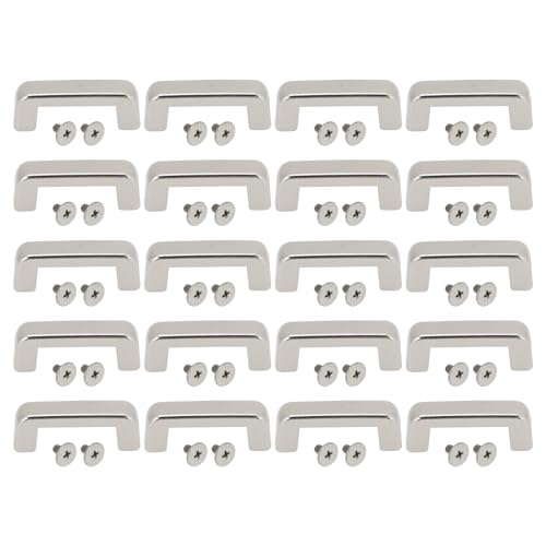 PH, 20 PCs Metallbogenbrücke D Ringanschlussschnalle, 16,5 x 6 x 7 mm, für Lederprojekte (Silber) von Sangeponiang