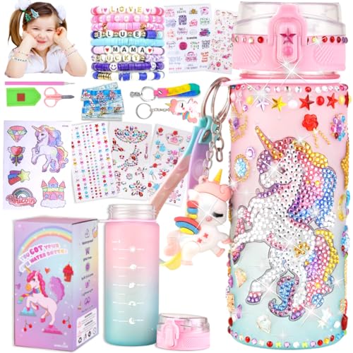 Einhorn Geschenke für Mädchen 5-6-7-8-9 Jahre Geschenkideen- diy Freundschaft Armband, Weihnachten / Ostern / Geburtstag Geschenkideen, Kinder Geburtstag Spielzeug Mädchen 4-12 Jahre(Pink Unicorn) von Sanilinwild