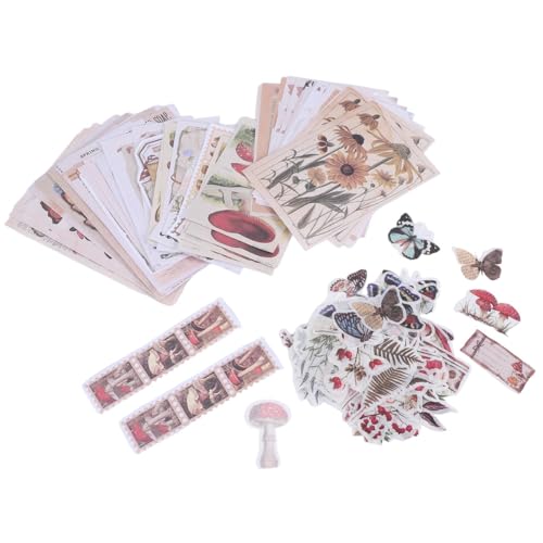 Sankaka 200 Stück Vintage Scrapbook Supplies Pack für Junk Journal Planer DIY Papier Aufkleber Ephemera Decoupage Sankaka 200 Stück Vintage Scrapbook Supplies Pack für Junk Journal Planer DIY Papier Aufkleber Ephemera Decoupage von Sankaka