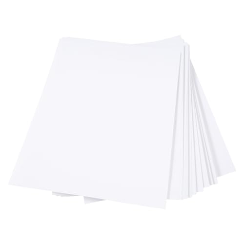 Sankaka Bedruckbares, wasserfestes Vinyl-Aufkleberpapier für Tintenstrahldrucker und Drucker, 210 x 280 mm, 30 Blatt, mattweißer Aufkleber von Sankaka