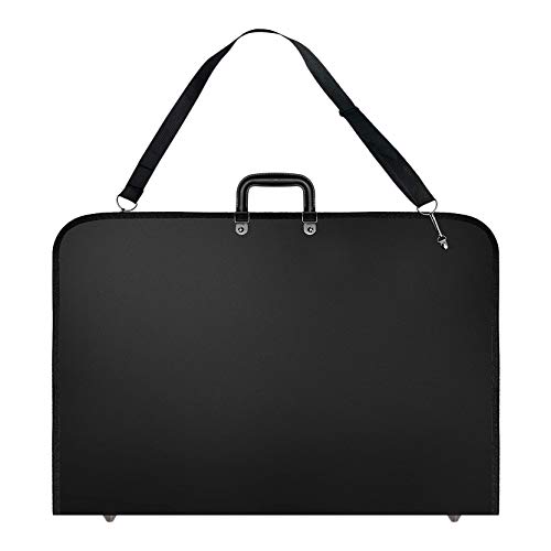 Sankaka Black Art Portfolio-Etui für Künstler mit Schultergurt (48,3 x 37,8 x 3,8 cm) von Sankaka