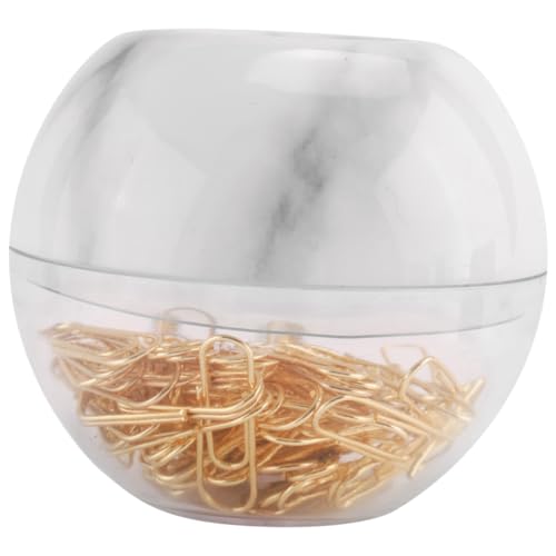 Sankaka Büroklammern in elegantem, magnetischem Marmor-Weiß, 28 mm, 100 Stück pro Box Sankaka Büroklammern in elegantem, magnetischem Marmor-Weiß, 28 mm, 100 Stück pro Box von Sankaka