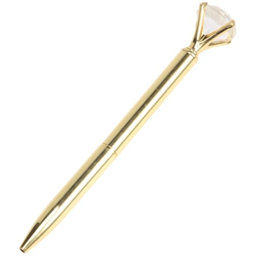 Sankaka Kawaii Kugelschreiber aus Legierung mit großem Diamanten, schwarze Mine, modisch, Schule, Bürobedarf, Gold von Sankaka