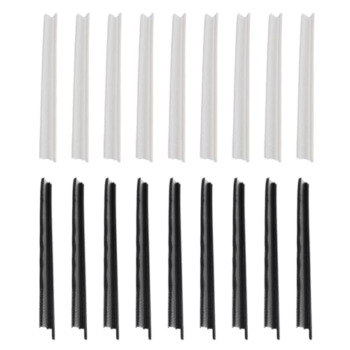 Sankaka Mini-Etiketten-Set, 0,5 cm, Preisschilder, 1000 Stück, schwarze Verschlüsse und Weiß, 2000 Stück von Sankaka