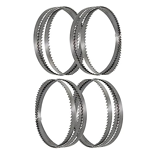 Sankuai 4 Stück Bandsägeblatt 1400 x 10 x 0.5 x 6zpz ， Bandsägeblätter Für 8”Bandsäge, Hartholz/Brennholz/Sperrholz/Ne-Metall/Kunstoff von Sankuai
