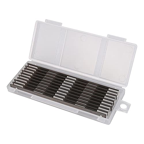 Sankuai 10 Stück HSS Hobelmesser 82mm, 82mm Wendemesser passend für Holzbearbeitungsmaschinen, 82 x 5,5 x 1,2mm Sankuai 10 Stück HSS Hobelmesser 82mm, 82mm Wendemesser passend für Holzbearbeitungsmaschinen, 82 x 5,5 x 1,2mm von Sankuai