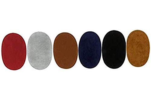 Sanmum Reparatur-Patches Packung mit 6 sortierte Farbe Oval Wildleder Patch Reparatur Nähen Elbow Knie Patches Kleidung Zubehör von Sanmum
