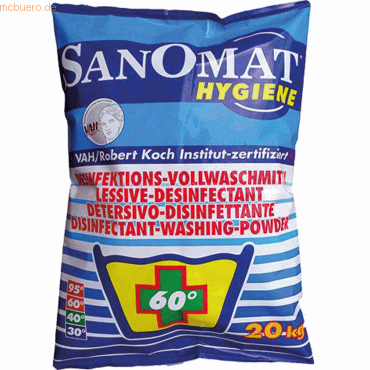 Sanomat Desinfektionswaschmittel Hygiene 11113 20kg Sanomat Desinfektionswaschmittel Hygiene 11113 20kg von Sanomat