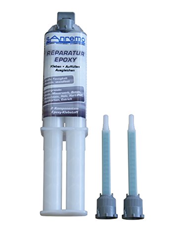5x Sanremo REPARATUR EPOXY 25ml + 10 Mischdüsen Epoxidharz Kleber 15 Minuten Epoxy 5x Sanremo REPARATUR EPOXY 25ml + 10 Mischdüsen Epoxidharz Kleber 15 Minuten Epoxy von Sanremo
