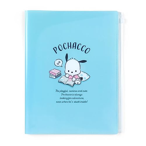 Sanrio 549801 Pochacco Dokumentenmappe mit Reißverschluss, 6 Fächer, transparent von SANRIO