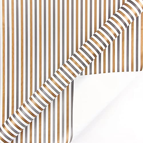 Sanshao Weihnachten Geschenkpapier Set,Kraft Geschenkpapier , Kraftpapier mit Davidshirsch-Muster Weihnachtspapier Geschenkverpackung Papier (70 x 50 cm) von Sanshao