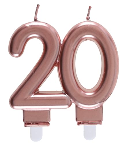Santex Hochzeitskerze für 20 Jahre, Roségold von Santex mariage