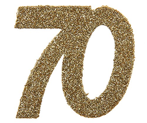 70 70 70 Geburtstag Confetti 70 Geburtstag Konfetti 70 Streudekoration Gold von Santex
