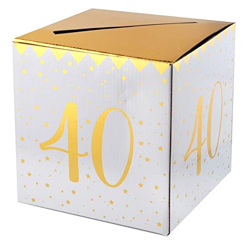Brief- und Kartenbox 40. Geburtstag Golden Times von Santex